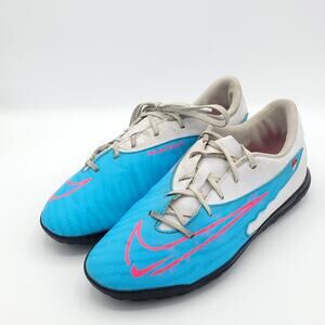 Nike Men's Phantom GX Club FG/MG blue white teen size 6Y